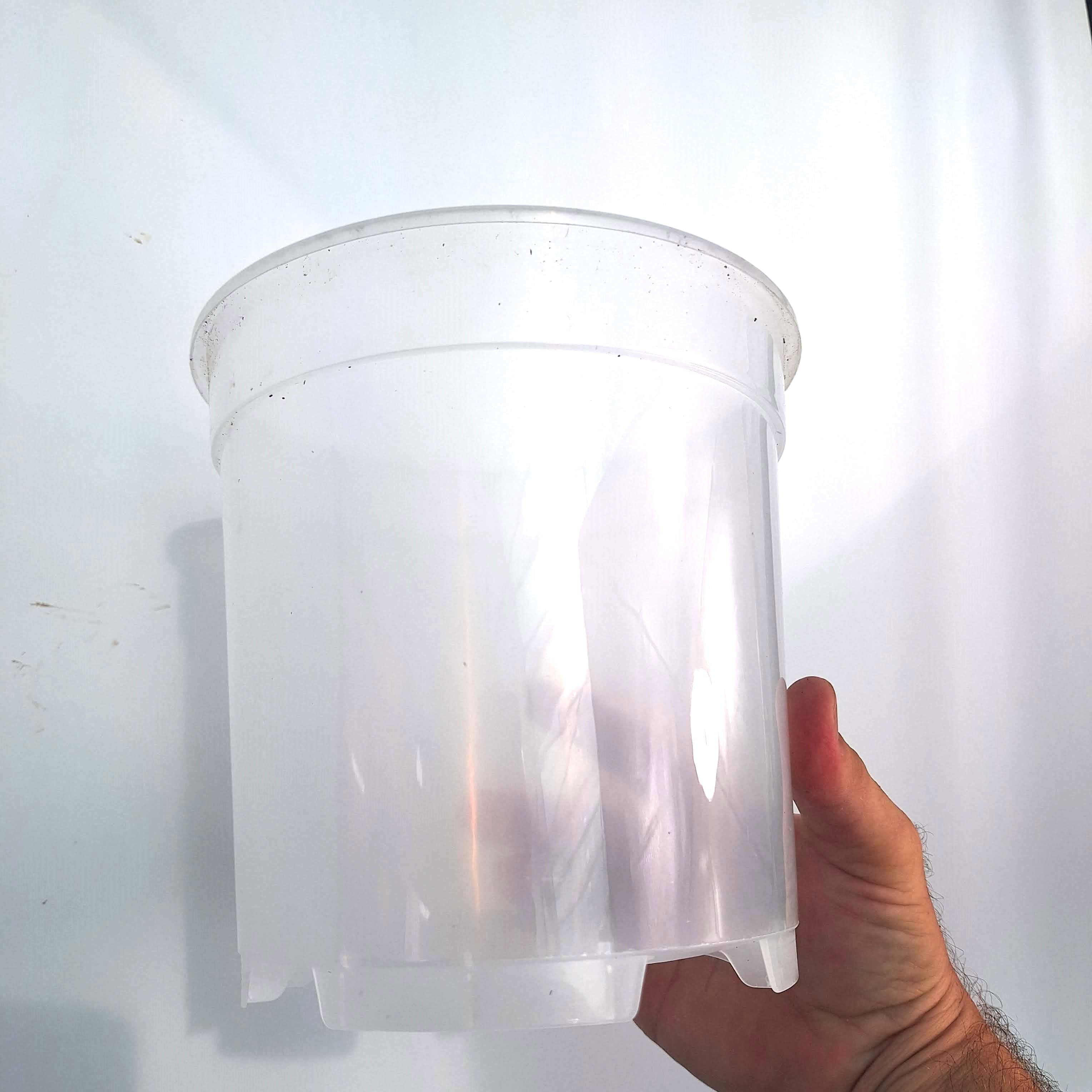 Transparent pot 19  cm - 3x